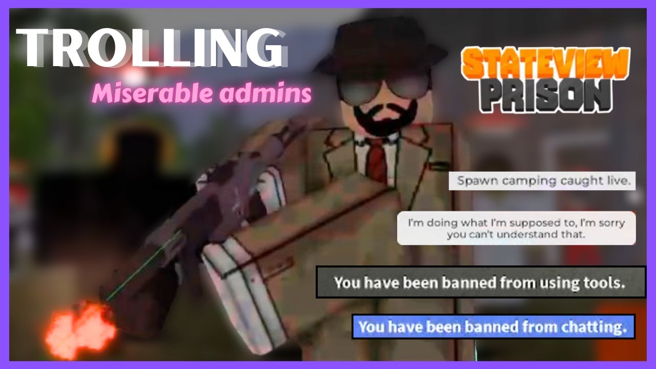 Trolling The WORST players Of StateView Prison (ROBLOX)