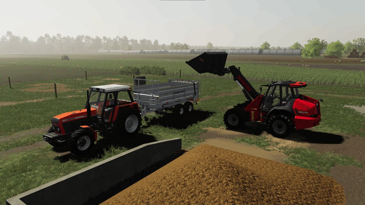 Wiosna na Woli Brudnowskiej czyli wyrzucanie obornika/Ursus C-360 3P/Ursus 1224/Farming Simulator 19
