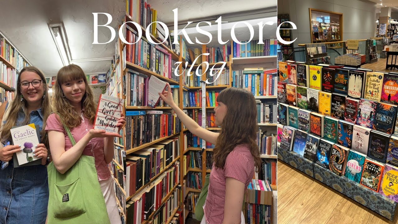 BOOKSTORE VLOG | Bookshopping in Glasgow📖🫶🏻