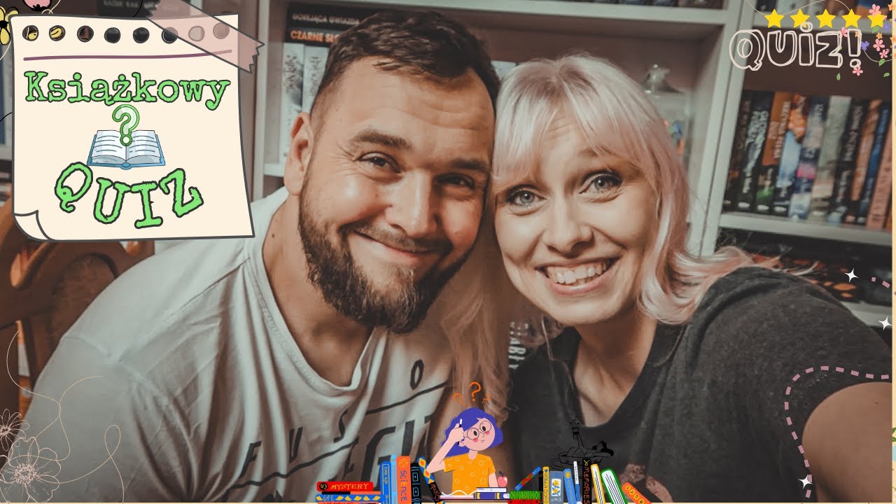 Książkowy QUIZ po raz drugi 🤭🤯🎉 stworzony specjalnie dla mnie!🤗🤩(odcinek z mężem❤️)
