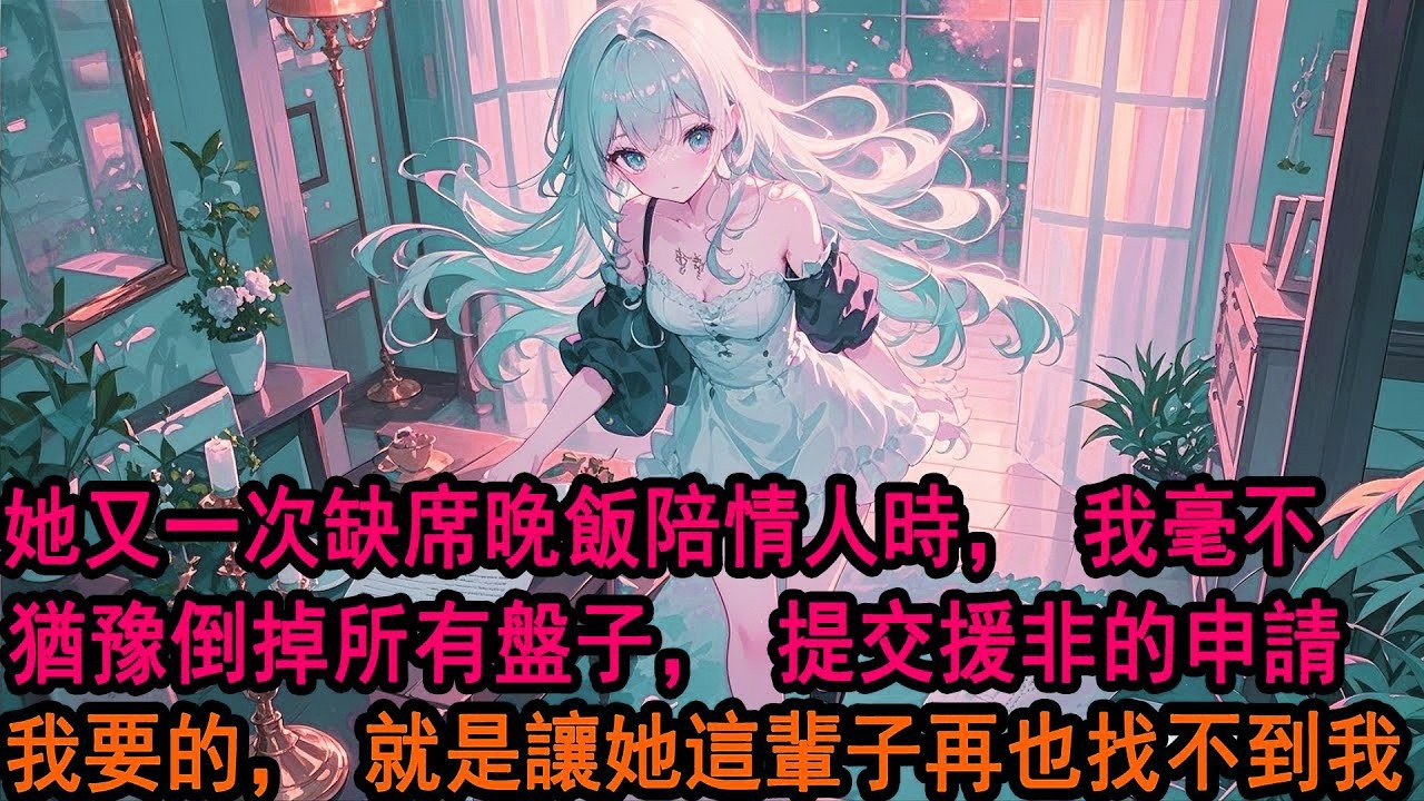「你要援非？就因為柳如煙下班回家晚了？」「我心意已決」結婚3周年的晚上，看著她又一次缺席紀念日，卻原意斥鉅資陪情人看一整晚煙花，季博達毫不猶豫提交申請，他要的，就是讓柳如煙再也找不到他