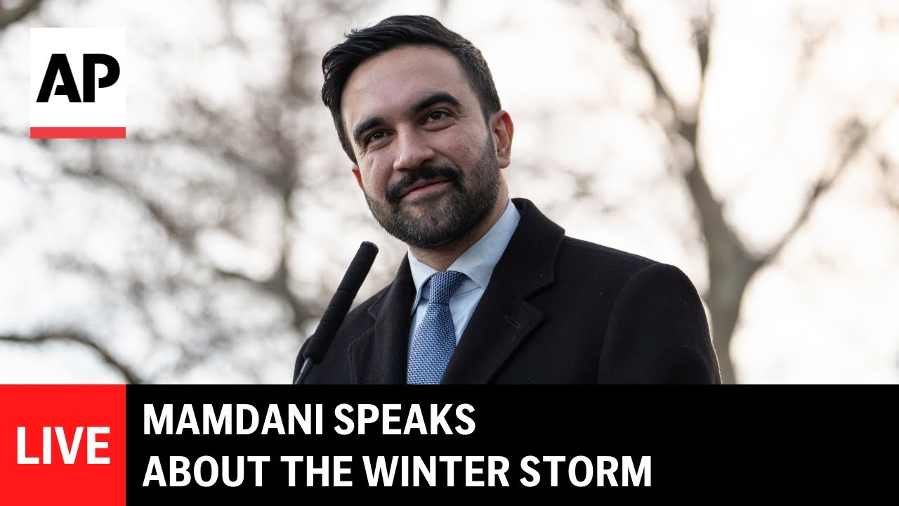 LIVE: NYC Mayor Mamdani gives a press conference on the winter storm