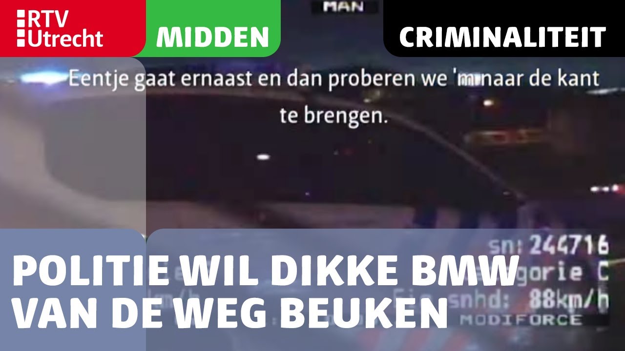 Politie wil dikke BMW van de weg beuken in Utrecht | RTV Utrecht