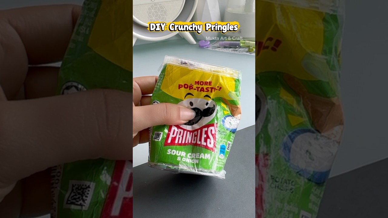 DIY Crunchy Pringles 😜✨#shorts #art #diy #craft #youtubeshorts