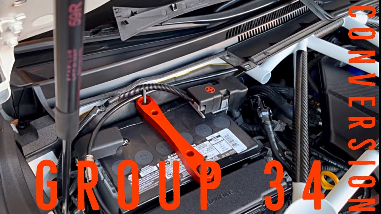 Lexus RC F conversion to group 34 battery - AGM - 4K