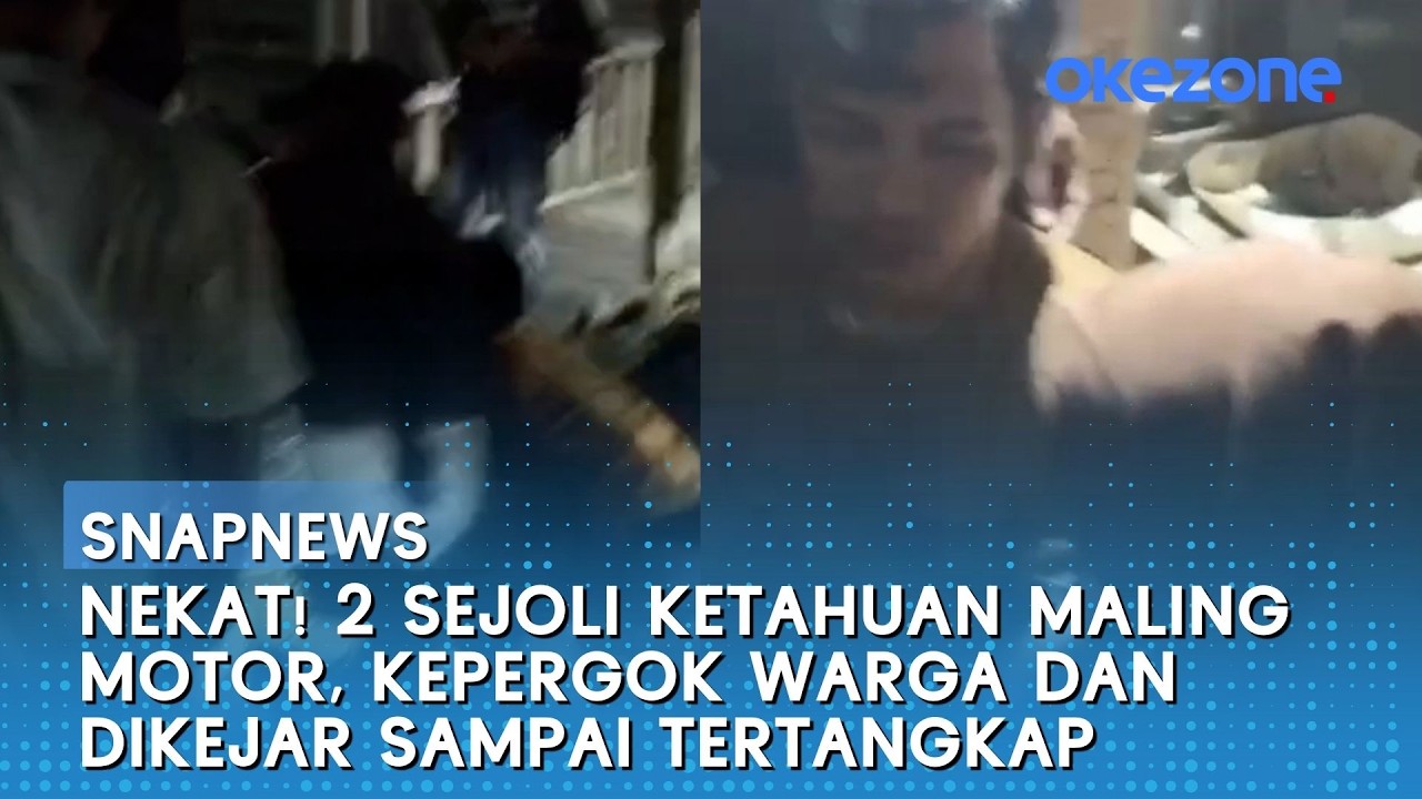 Nekat! 2 Sejoli Ketahuan Maling Motor, Kepergok Warga dan Dikejar Sampai Tertangkap | Snapnews