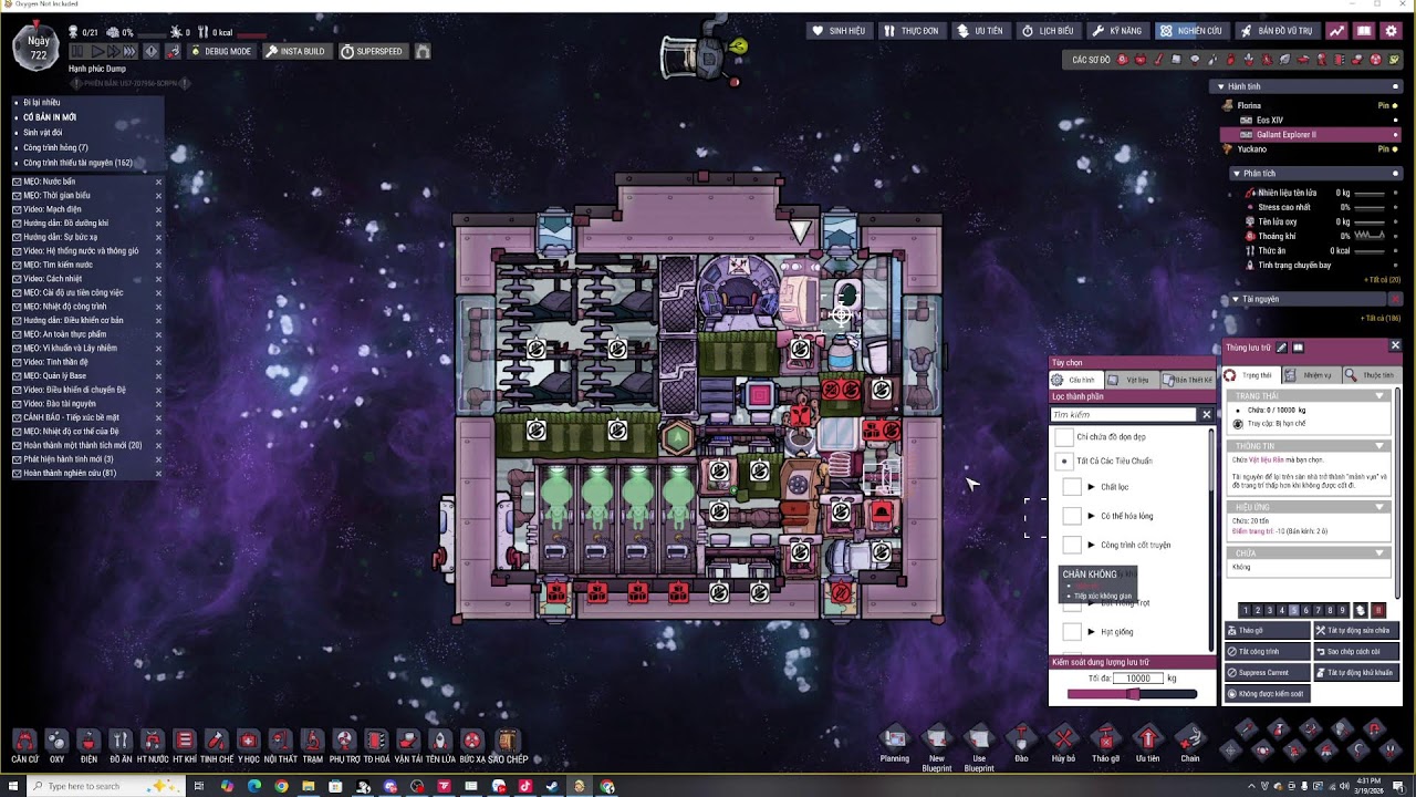 Oxygen Not Included: chơi đến end