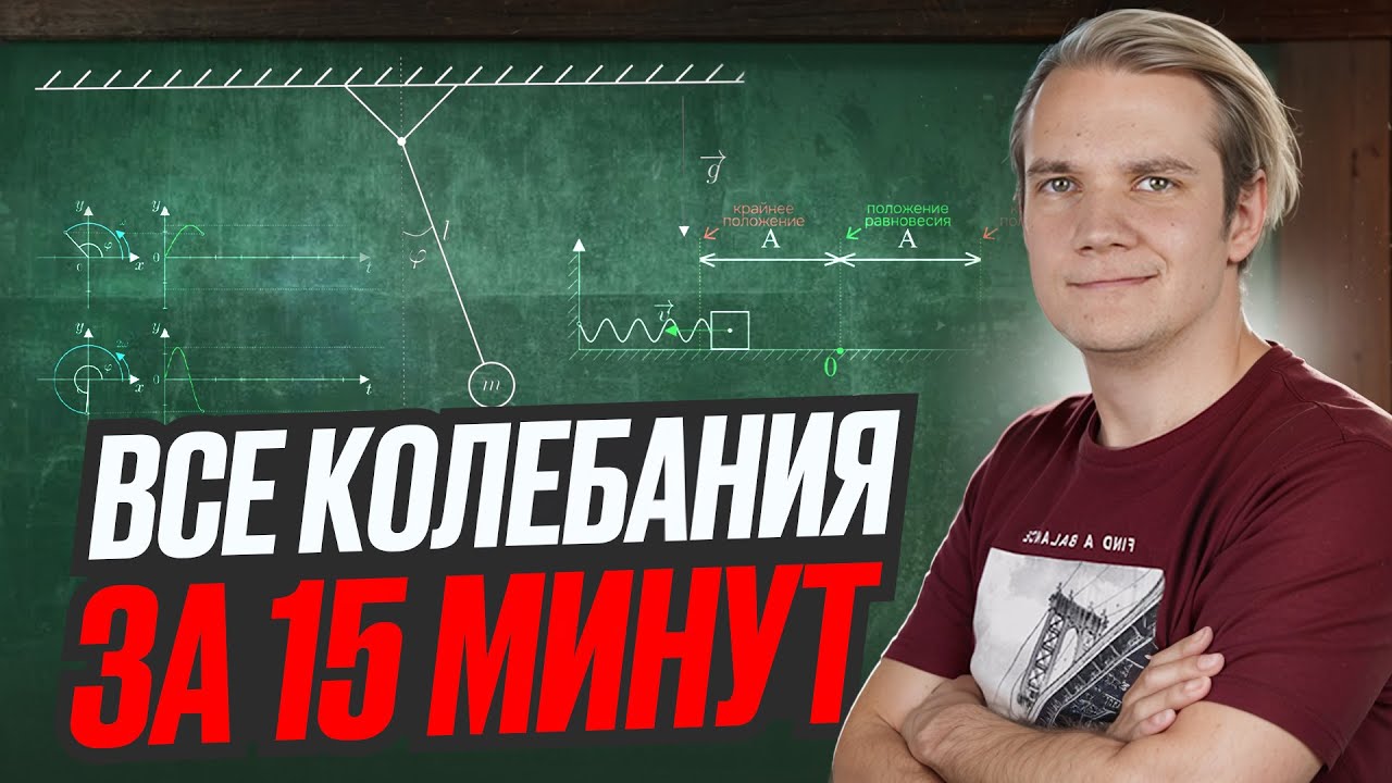 Всё про механические колебания за 15 минут для ЕГЭ 2026 по физике