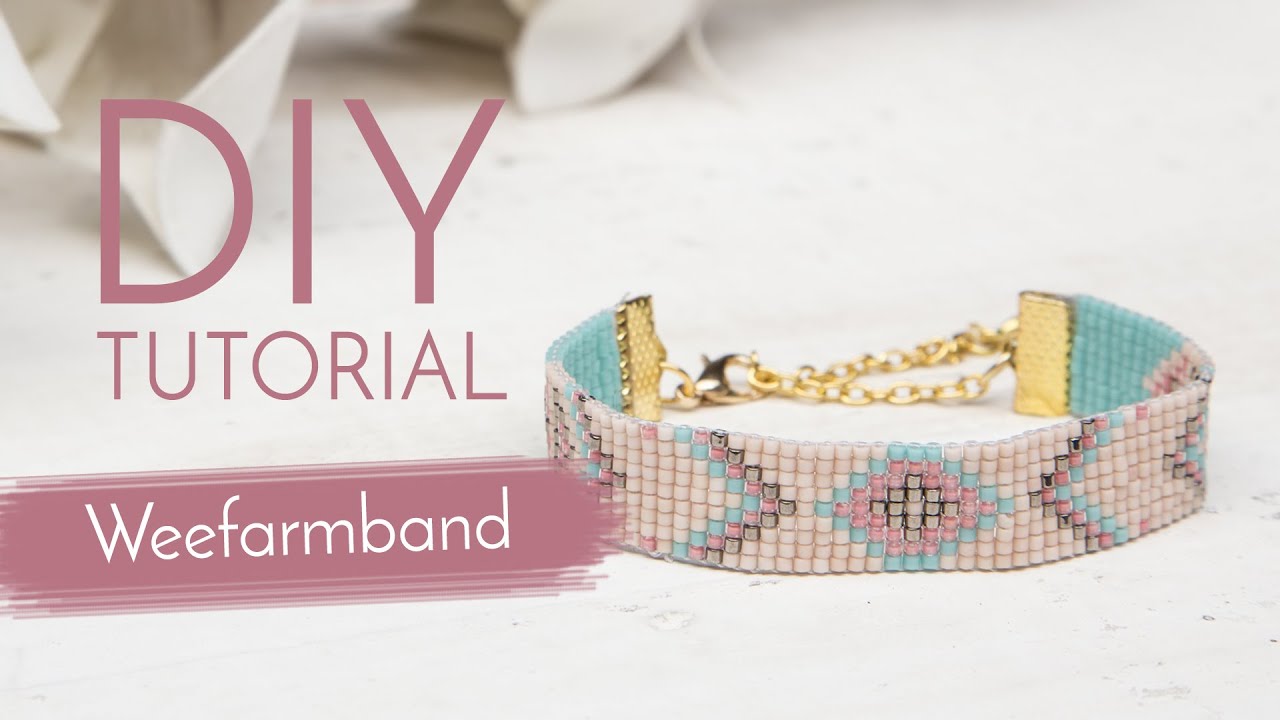 Sieraden maken met Kralenwinkel Online - Weefarmband maken