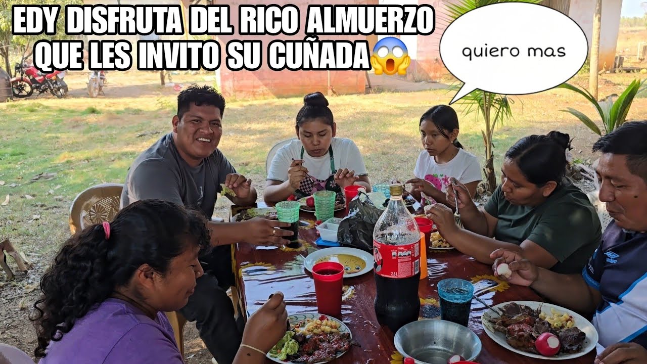 EDY y DAYSI Disfrutan Del Rico Almuerzo Que Les Invitaron😱 Todos Se Sorprendieron De Ver La Comida😳