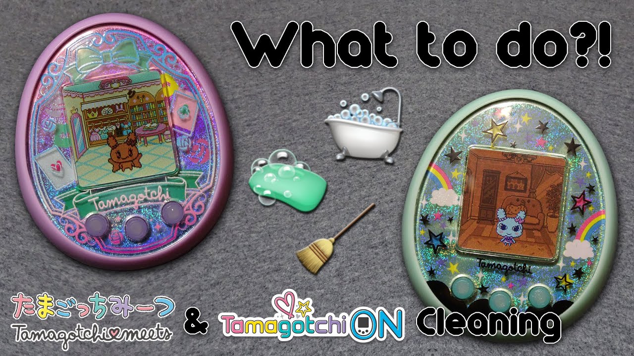 What to do if your Tamagotchi's room turns BROWN! 🧼🛁🧹 | On & Meets Cleaning How-To | PandaBunny