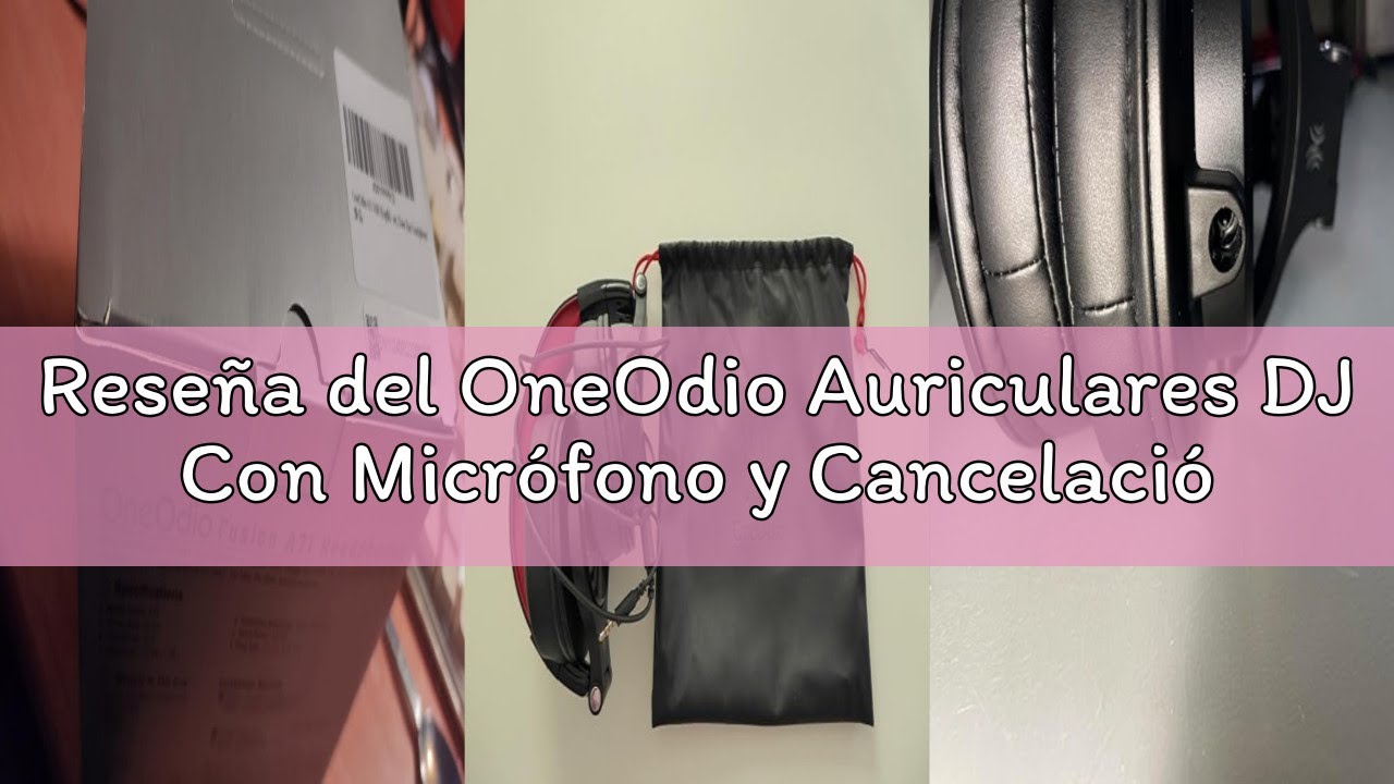 Reseña del OneOdio Auriculares DJ Con Micrófono y Cancelación de Ruido, Cable Para PC, HiFi de Estud