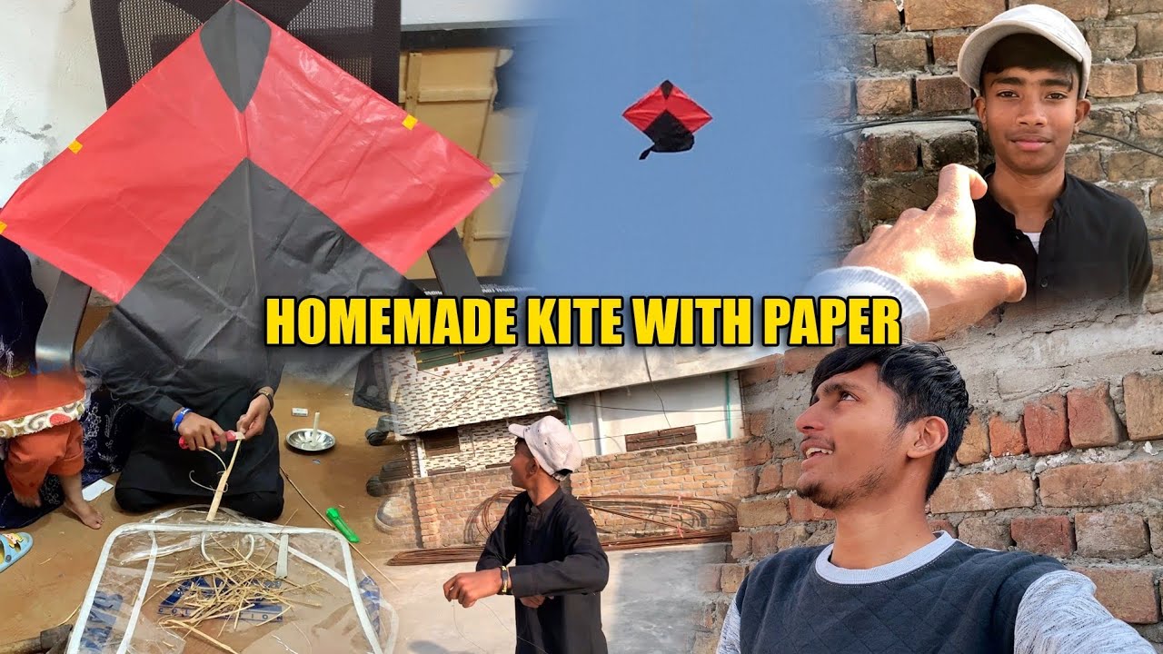Homemade Kite With Paper | Homemade Sticks | Full Method | Daily Vlogs | Marie Bhatti Vlogs.