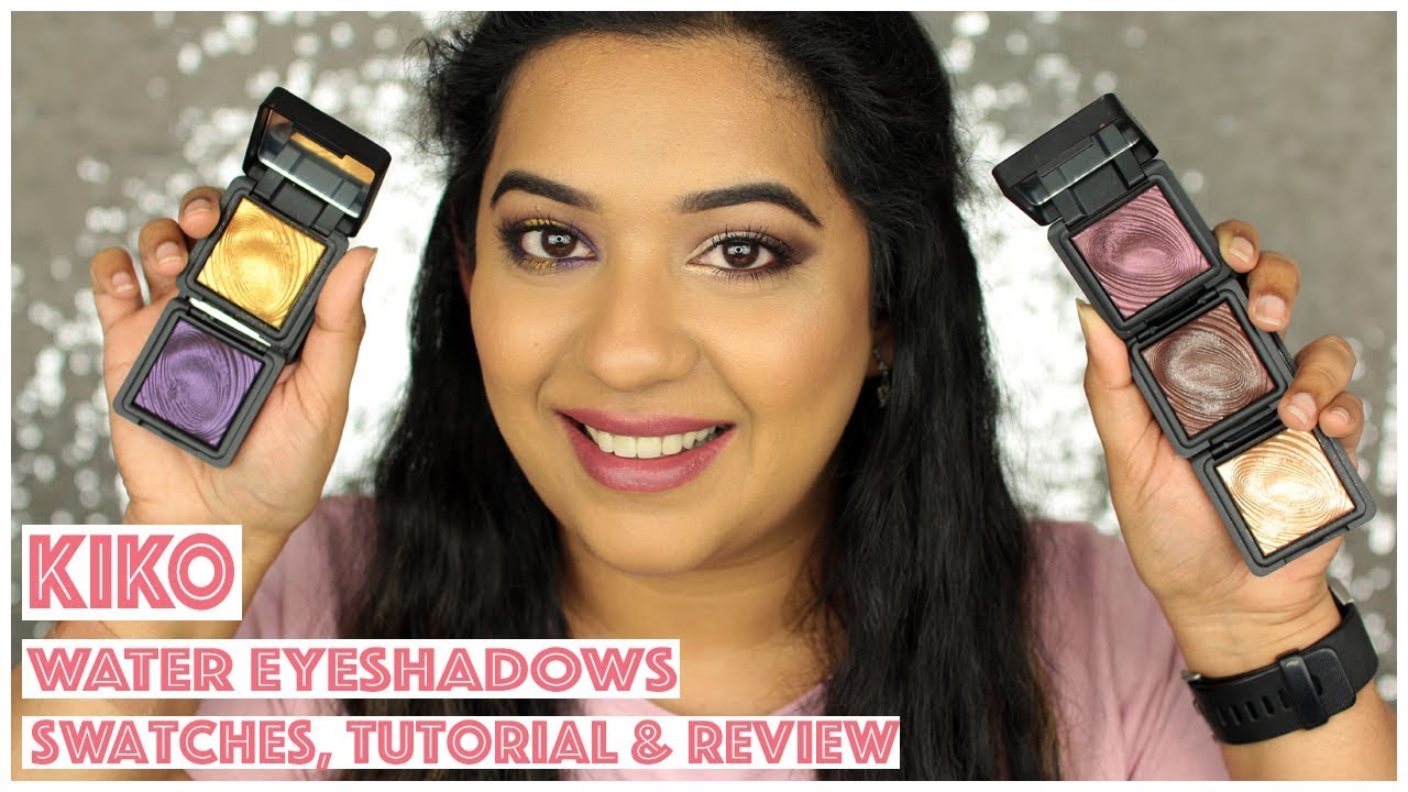 Тени для век KIKO Water Eyeshadows — обзор и свотчи.