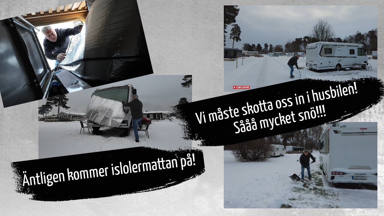Snöskottning - Montage av isolermatta - @Vardagsfunderingar