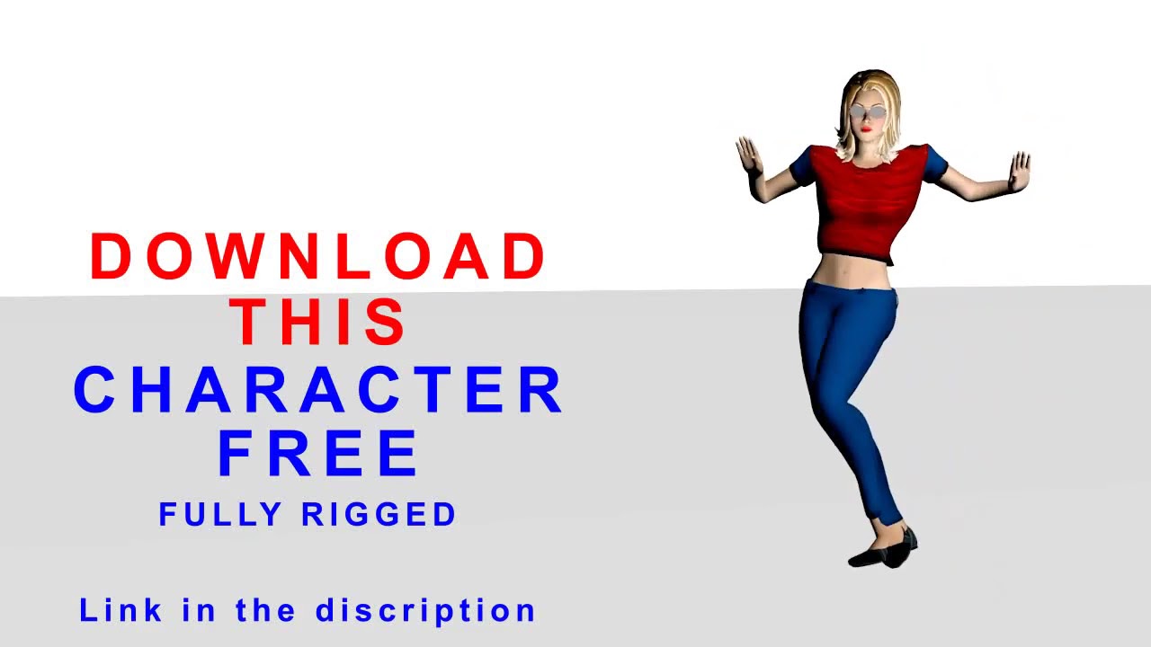 Free Fully Rigged 3D Character to Download - Maria (3ds Max Bip)