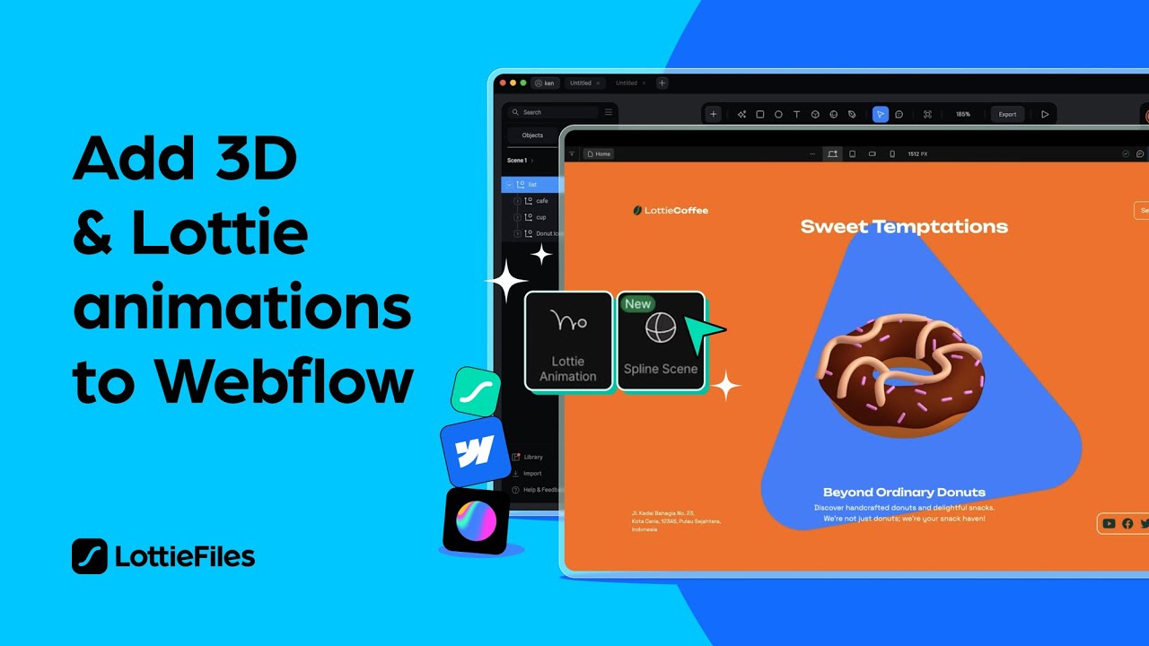 How to enhance your Webflow website with Spline 3D designs and Lottie animations