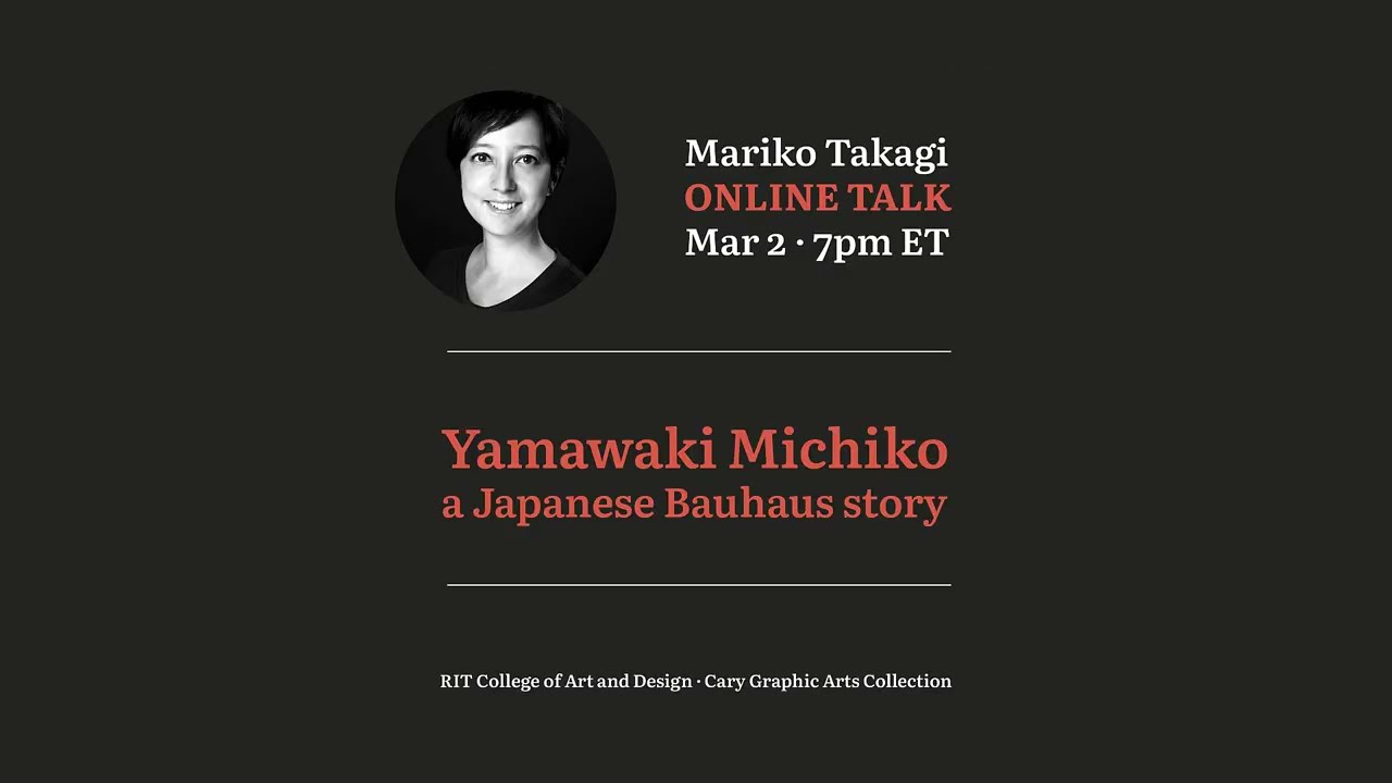 Yamawaki Michiko : a Japanese Bauhaus story with Mariko Takagi