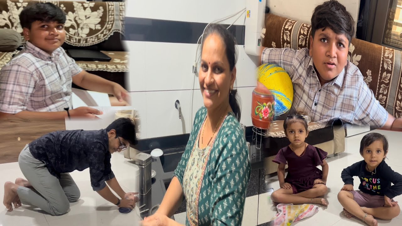 નૈતિક ને આખા વર્ષનું કામ એક સાથે જ કરવું પડે છે.😝 ગુલાબને ગામડેથી આવ્યા પછી ગમતુ નથી..