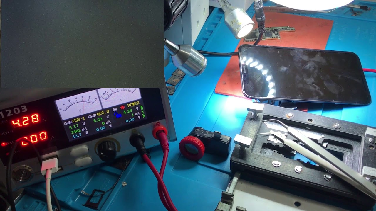 reparación IPHONE X   no enciende después de humedad corto en condensador capa inferior