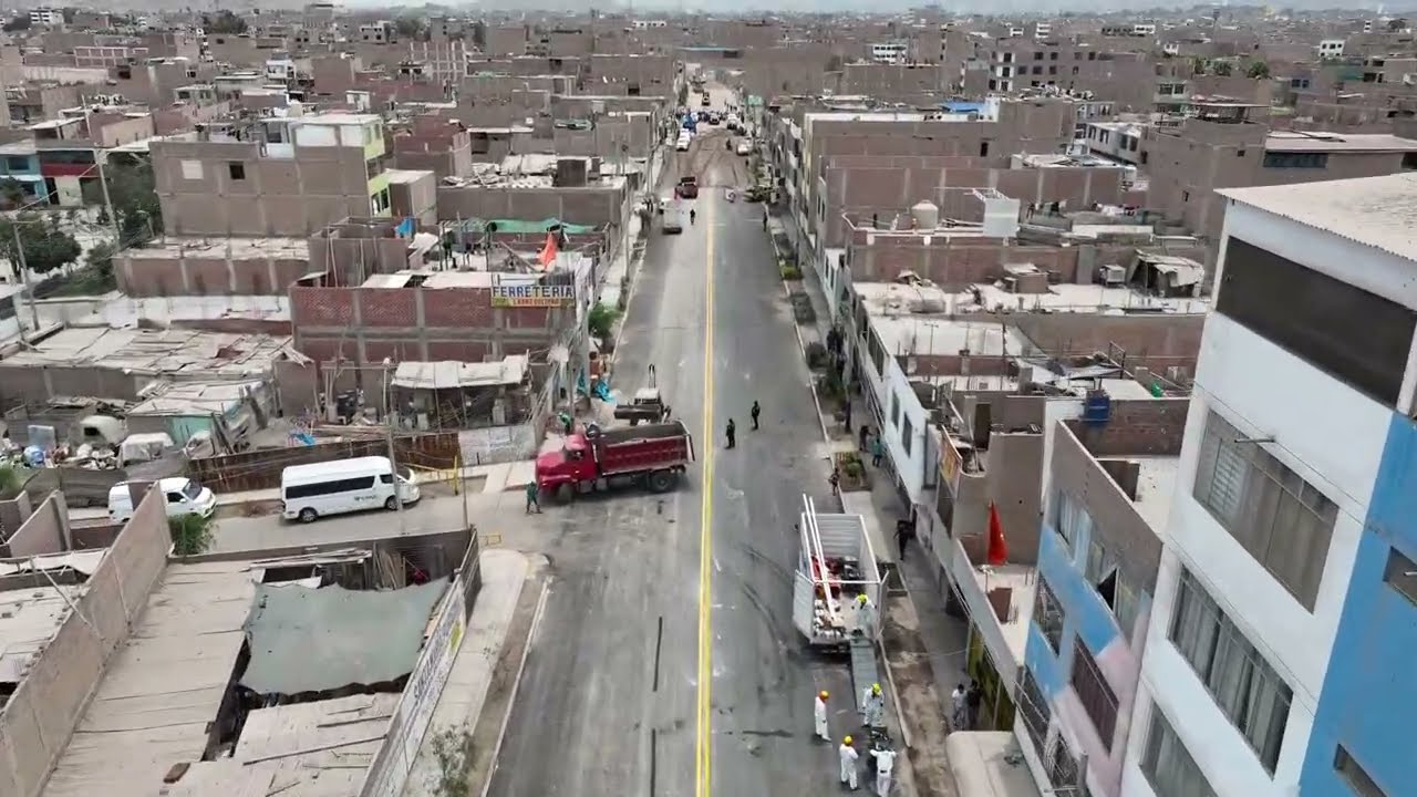 AVANCE DE OBRA EN AV. LOS EUCALIPTOS, RUTA DE LA EXTORSION - S.M.P
