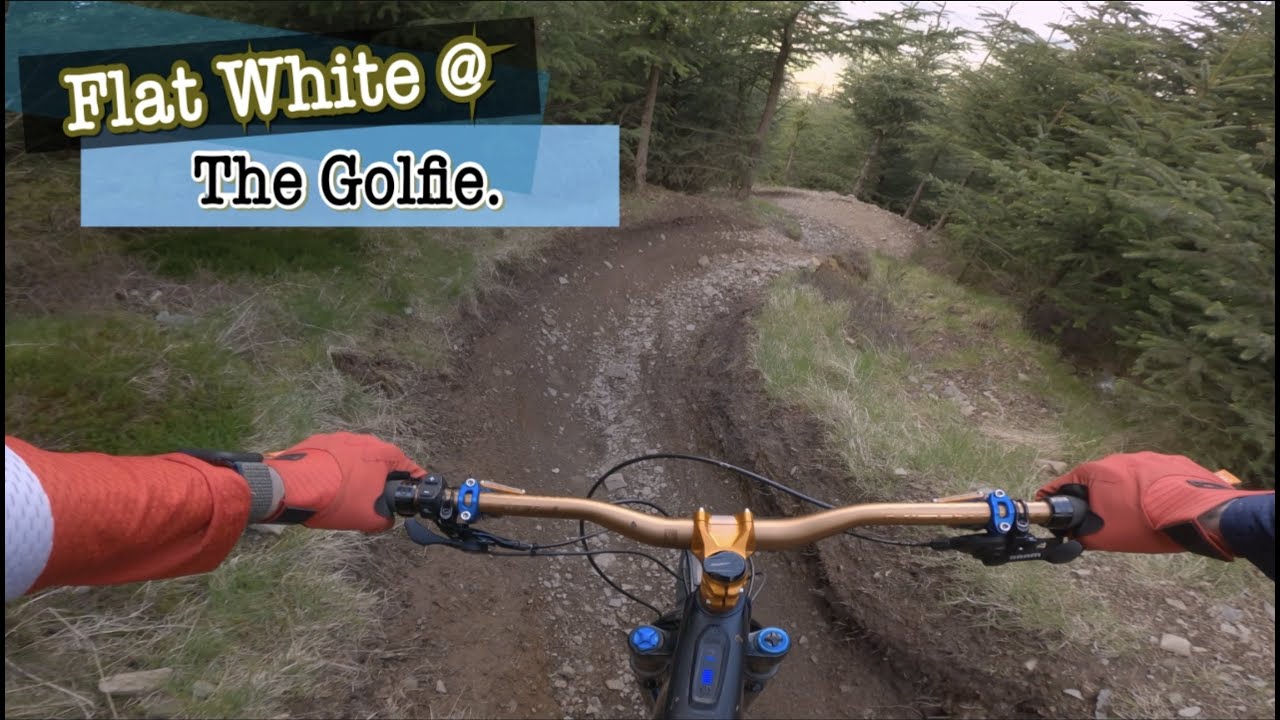 Flat White @ The Golfie Caberston. First time riding. Specialized Turbo Levo E-mtb.