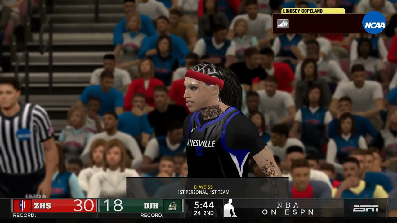 NBA2K14 high school basketball zanesville vs Jerome 2Q