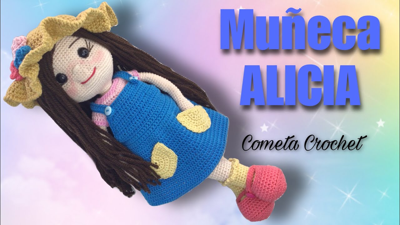Muñeca ALICIA Amigurumi 3/3 (SUBS 🇺🇸🇧🇷) #muñecacrochet #muñecafacildehacer #amigurumi