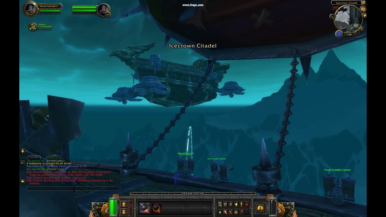 World of warcraft - IceCrown Gunship Battle - Solo strat