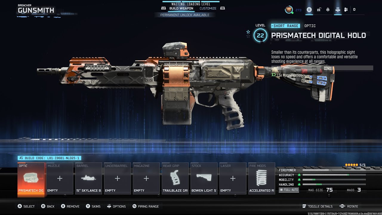 CoD BO7 Black Ops 7 & Warzone - Blueprint - LMG - Mk.78 - Breacher - Weapon Inspect