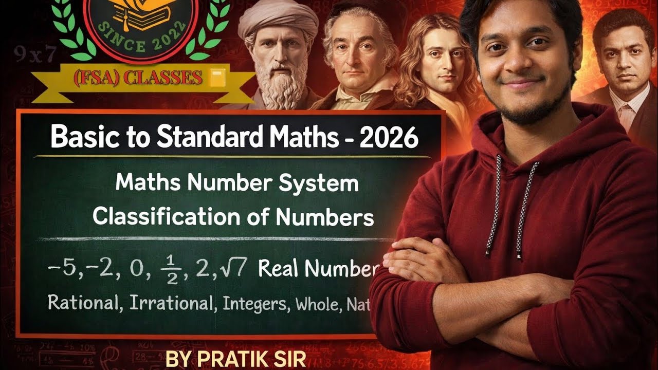 “Number System Classification 🔥 | Maths Ka Sabse Important Concept | Full Explained! |By Pratik Sir|