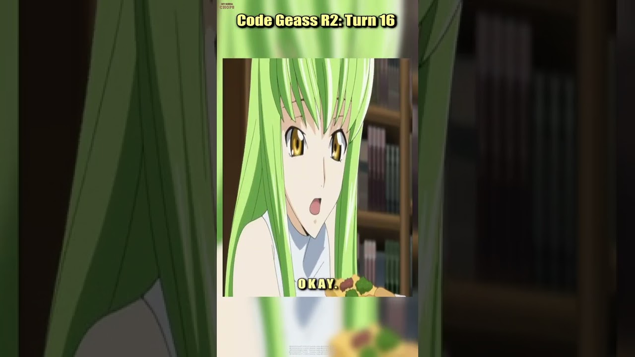 C.C.'s Adorable Moments After Losing Her Memories Code Geass #shorts