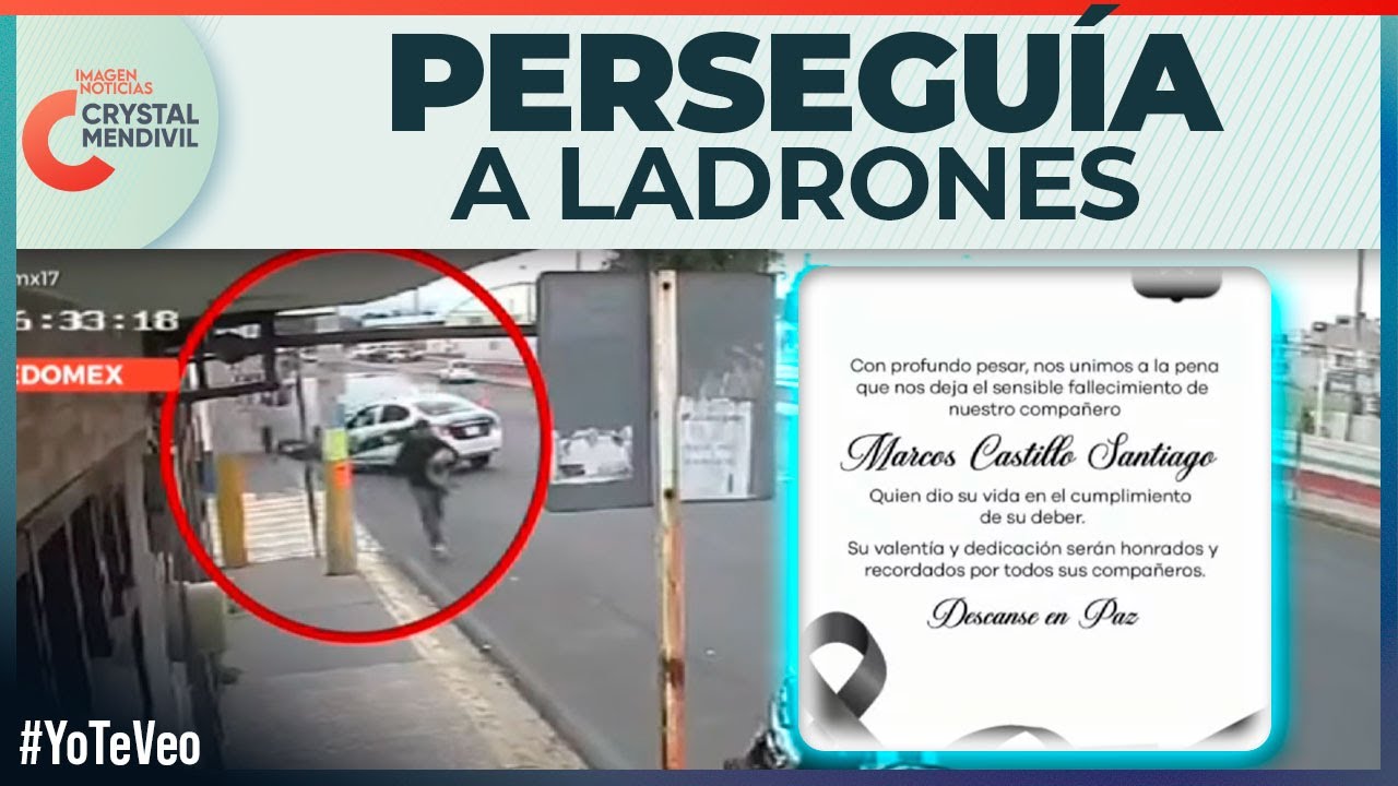 Matan a polic&iacute;a tras persecuci&oacute;n en Tec&aacute;mac | Noticias con Crystal Mendivil