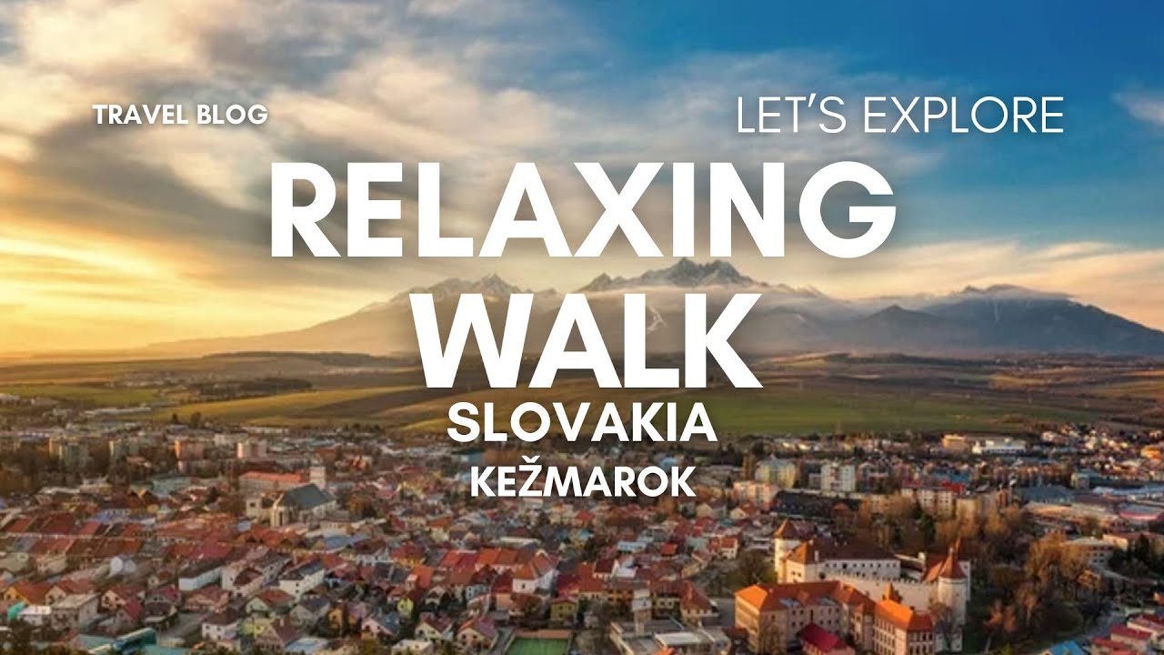 Scenic and Relaxing Walk Through Village Streets –  🚶‍♂️✨ Kežmarok, Slovakia (2025)