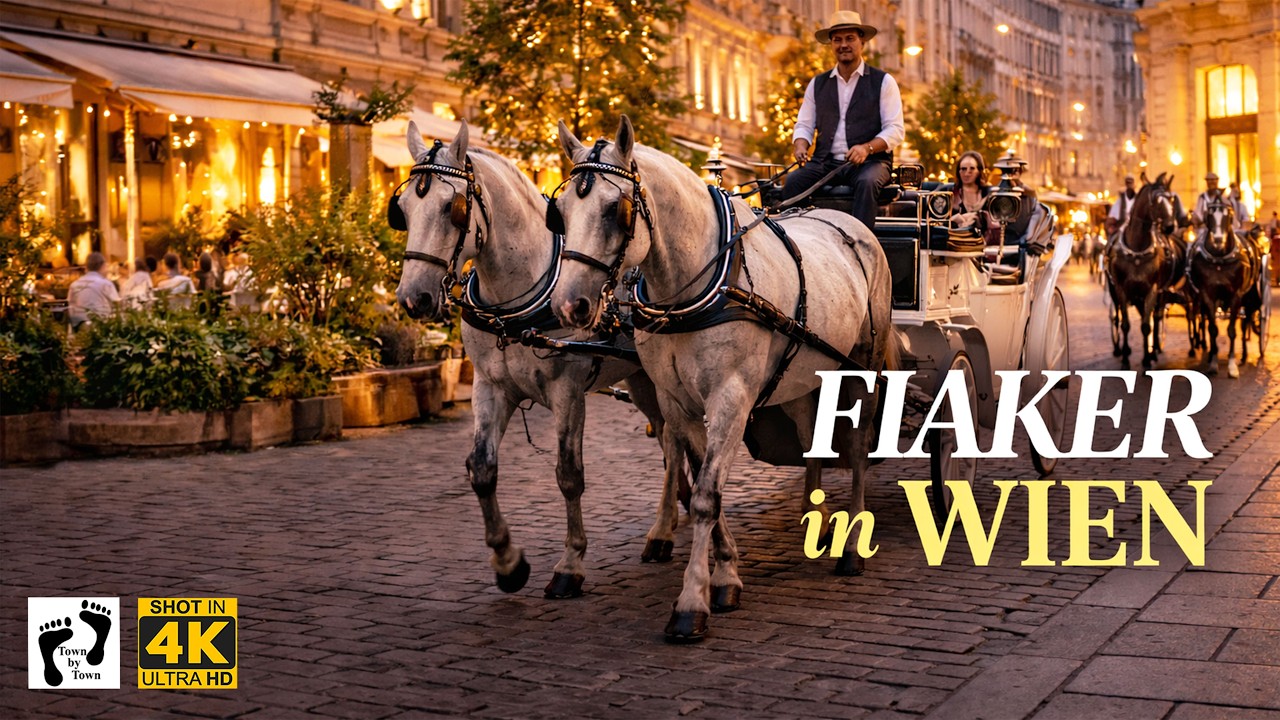 💥 Fiaker in Wien, City Walking, 4k