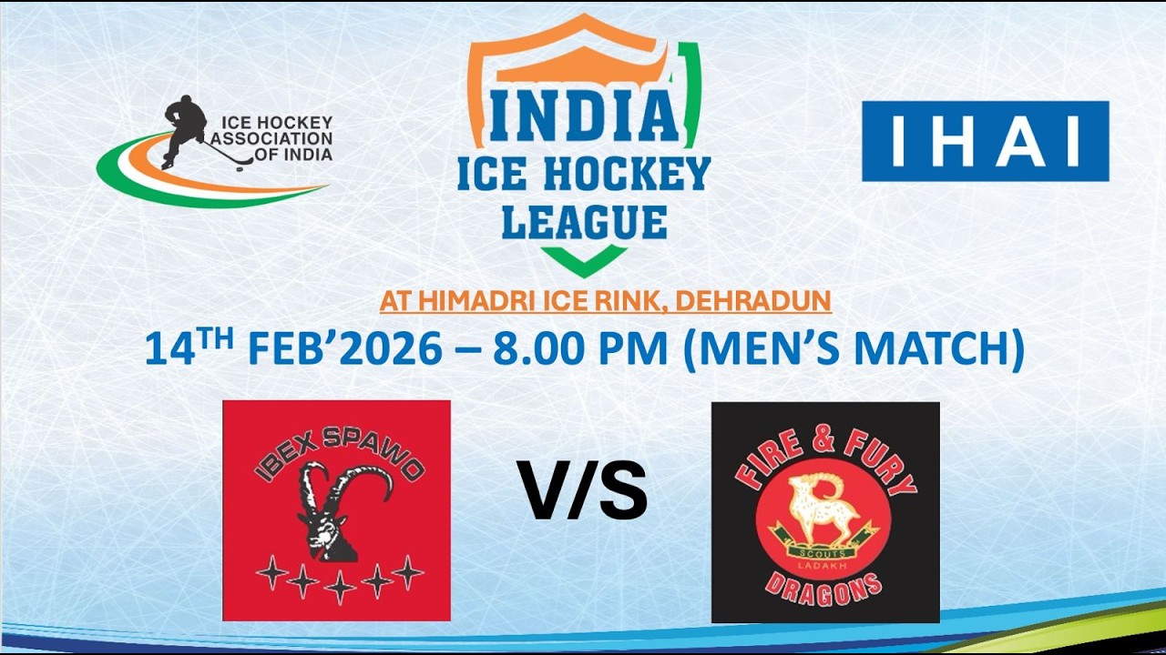 IBEX SPAWO VS FIRE AND FURY DRAGONS || INDIAN ICE HOCKEY  LEAGUE || HIMADRI ICE RINK ||
