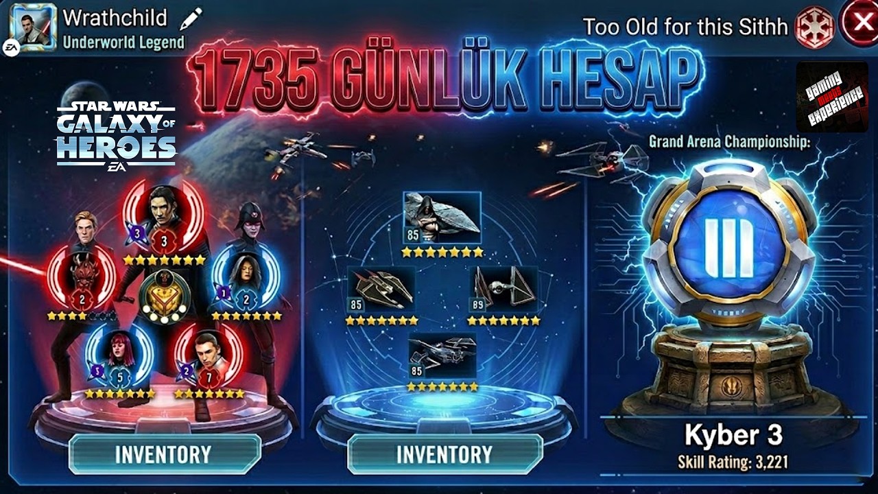 1735 Günlük Hesap İncelemesi - Star Wars Galaxy of Heroes - SWGOH