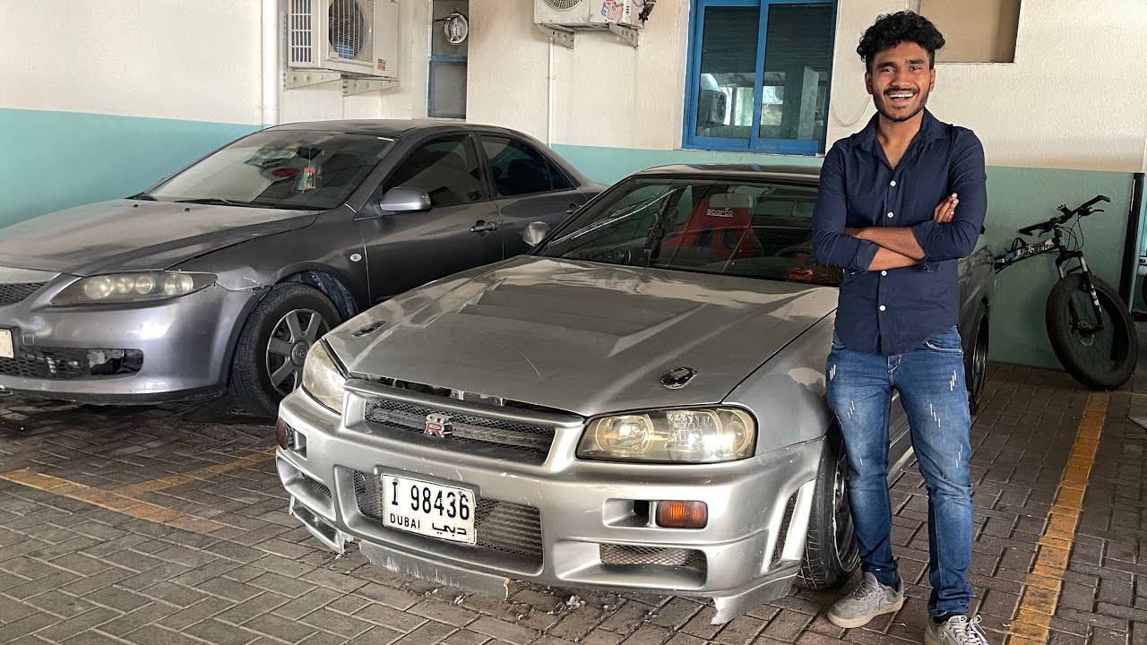 ABANDONED AND CHEAP R34 IN DUBAI | JDM CARS LEFT BEHIND IN DUBAI
