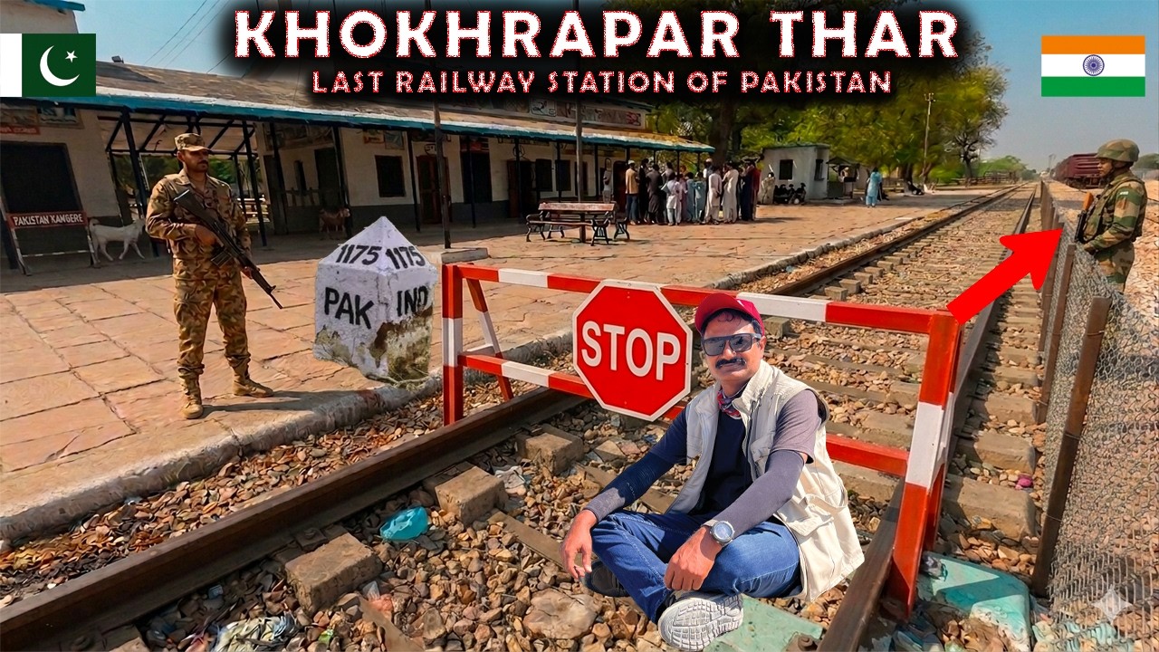 Khokhrapar Thar - The Last Railway Station of Pakistan India | Thar Desert Motorcycle Tour