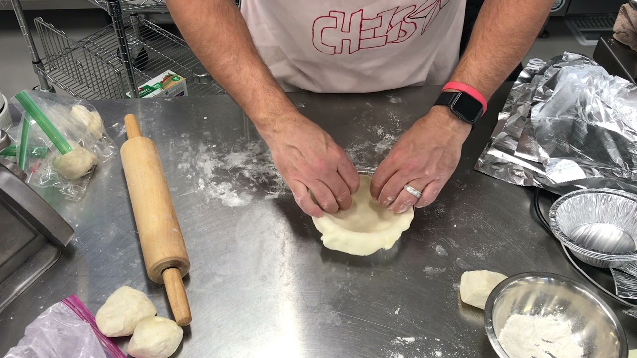 Pie Dough Rolling--mini 5 inch pies--Blind Bake process
