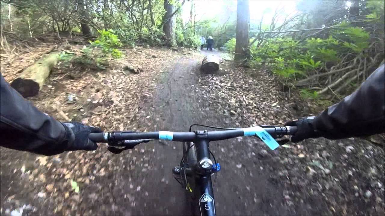 Mountain biking at Haldon Forest blue and red runs 11/01/2015