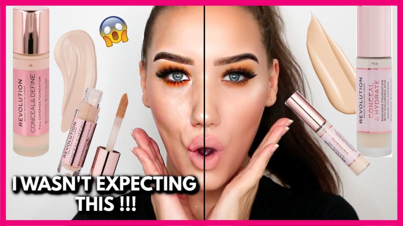 MAKEUP REVOLUTION CONCEAL & DEFINE vs CONCEAL & HYDRATE! | MAKEMEUPMISSA
