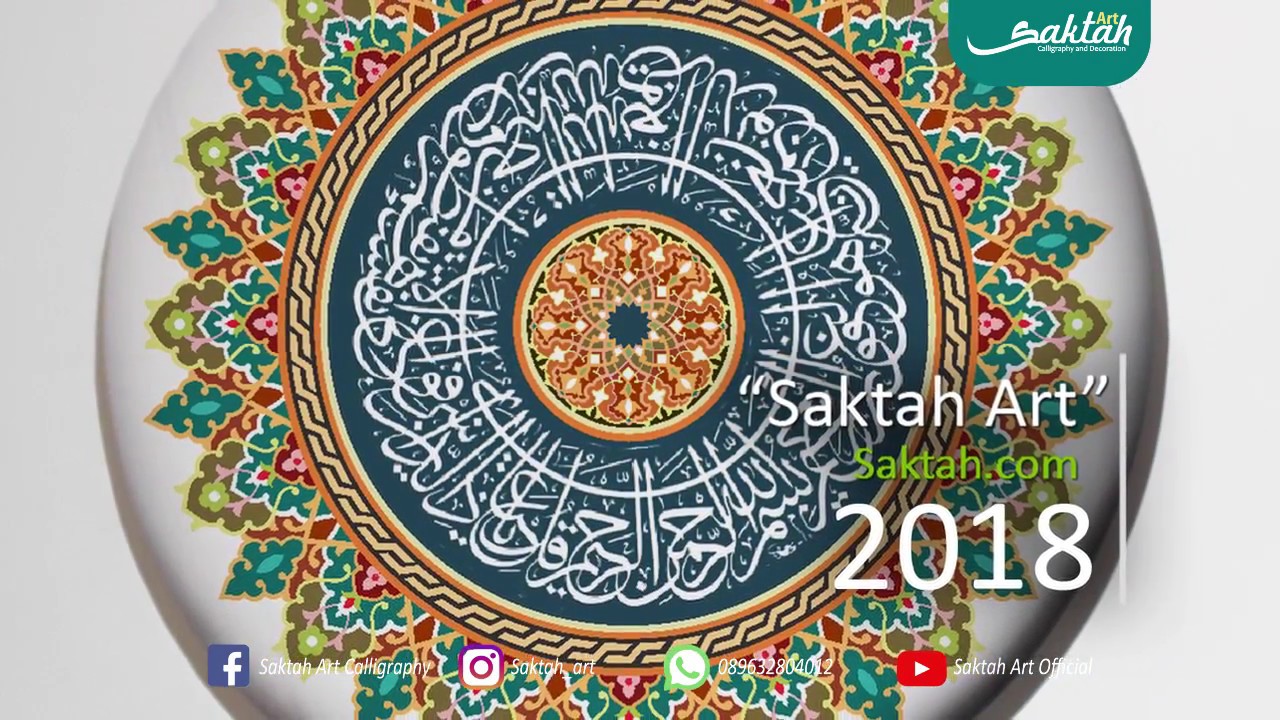 Hasil project pembuatan kaligrafi masjid 2018 | saktah art Indonesia