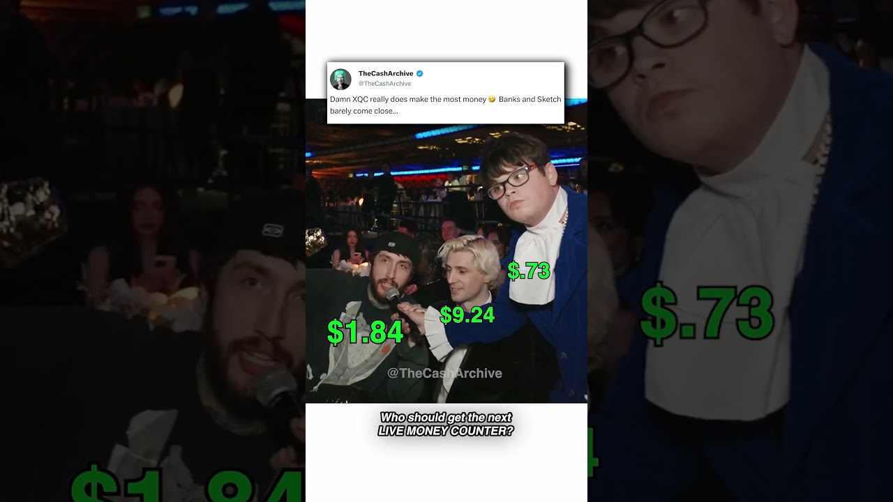 XQC vs Faze Banks vs Sketch LIVE Salary Wage 👀 #money