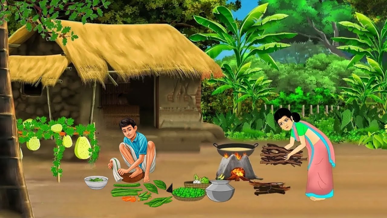 जंगल में दो अनाथ बहन भाई का घर | Hindi cartoon | Hindi story | emotional stories | moral story |