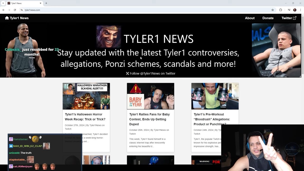 Tyler1 отреагировал на обвинения в мошенничестве со стороны зрителей