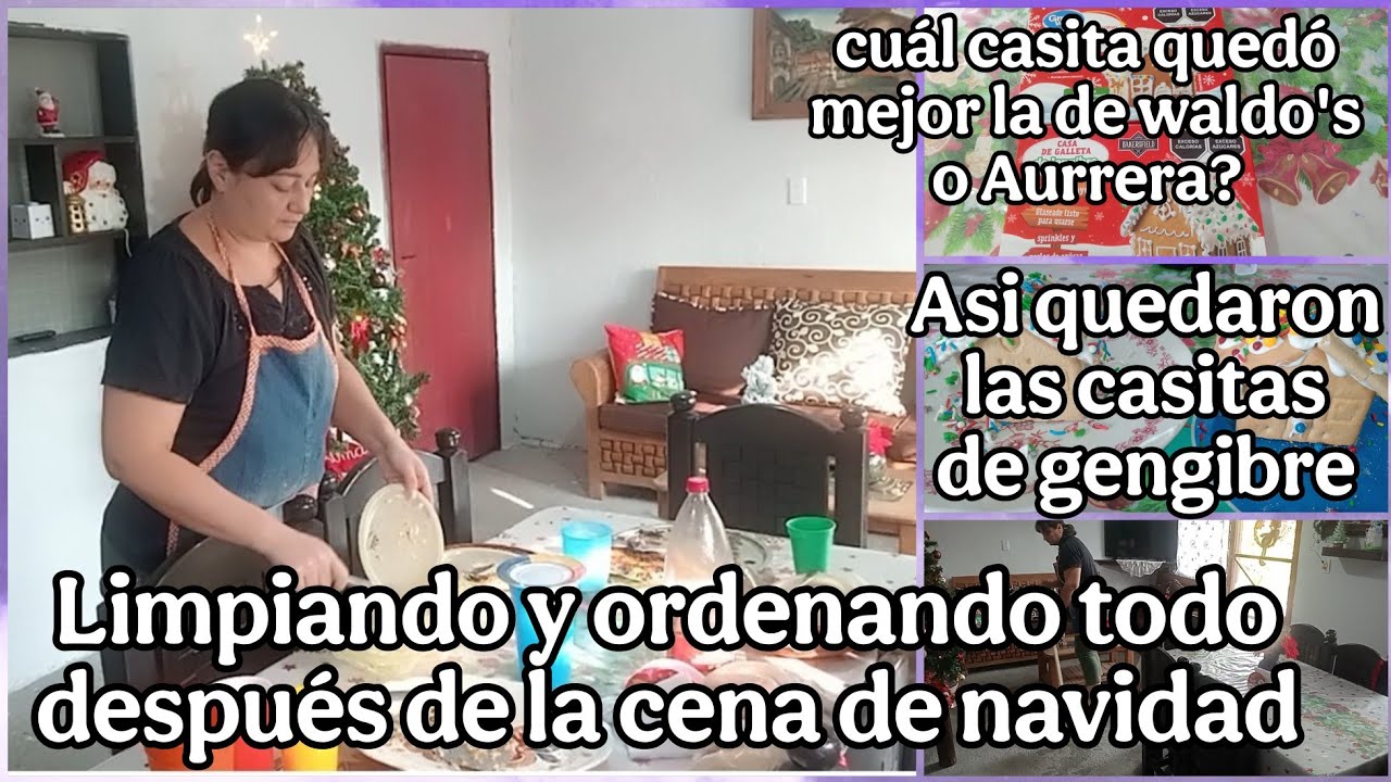 ORDENANDO EL DESORDEN DESPUÉS DE ÑA CENA DE NAVIDAD 🎄 | ASI QUEDARON LAS CASITAS DE GENGIBRE 🏠