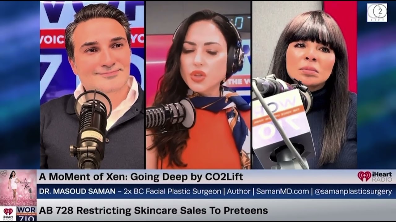 Dr. Saman discussing the dangers of children skin care and unrealistic beauty filters