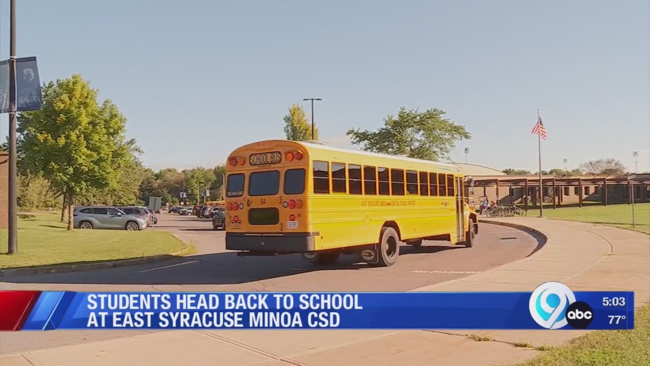 Students head back to school at East Syracuse Minoa CSD