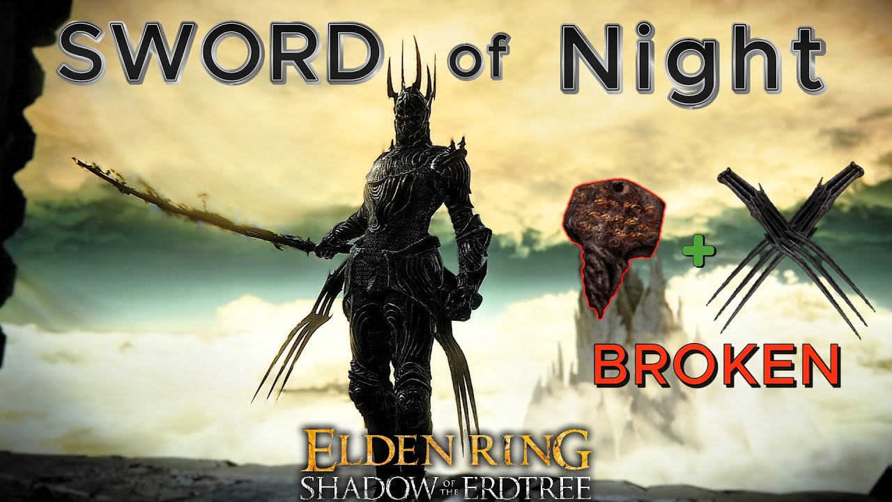 Меч Ночи 90 ловкости Elden Ring PvP билд с Когтями Ночи